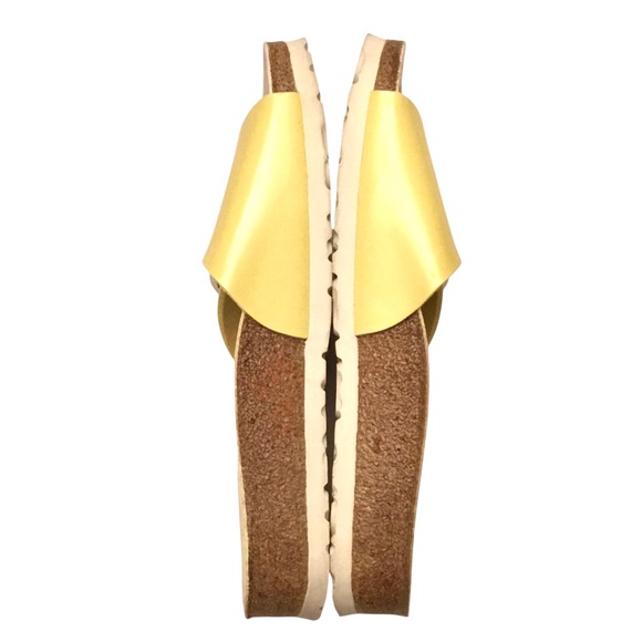 Birkenstock Catalina Birki’s Yellow Slide Sandal Birko-Flor Size: 7 Med/Narrow - Picture 9 of 12
